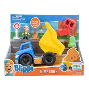 Blippi Dump Truck Freewheeling Vehicle w Sounds & Phrases
